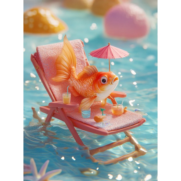 Алмазна мозаїка "Аква-релакс", 30*40см, на рамці, в кор. 31*41*2,5см, ТМ Dreamtoys