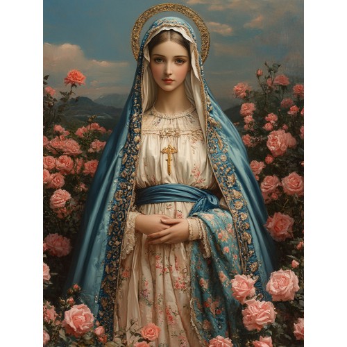 Алмазна мозаїка "Божественне цвітіння", 30*40см, на рамці, в кор. 31*41*2,5см, ТМ Dreamtoys