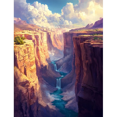 Алмазна мозаїка "Вічний шлях", 30*40см, на рамці, кор. 31*41*2,5см, ТМ Dreamtoys