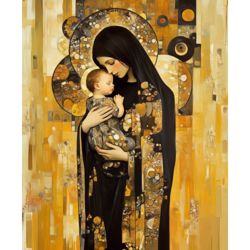 Алмазна мозаїка "Золоті обійми", 30*40см, на рамці, в кор. 31*41*2,5см, ТМ Dreamtoys