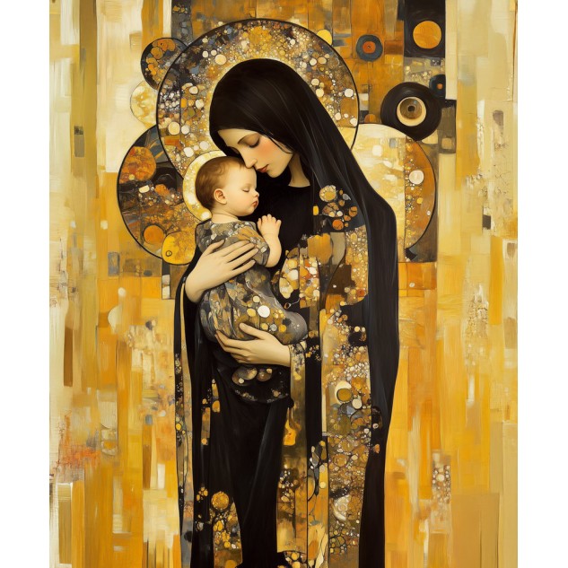 Алмазна мозаїка "Золоті обійми", 30*40см, на рамці, в кор. 31*41*2,5см, ТМ Dreamtoys