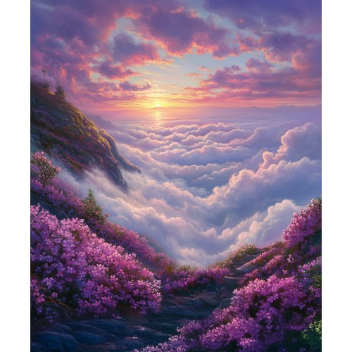 Алмазна мозаїка "У хмарах", 30*40см, на рамці, в кор. 31*41*2,5см, ТМ Dreamtoys
