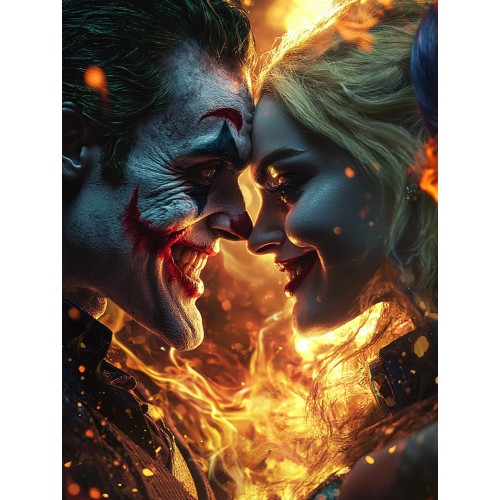 Алмазна мозаїка "Вогненний хаос", 30*40см, на рамці, кор. 31*41*2,5см, ТМ Dreamtoys