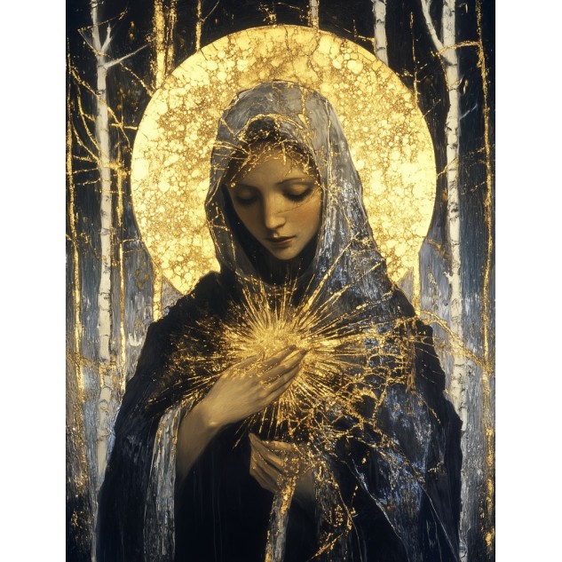 Алмазна мозаїка "Сяюча благодать", 30*40см, на рамці, в кор. 31*41*2,5см, ТМ Dreamtoys