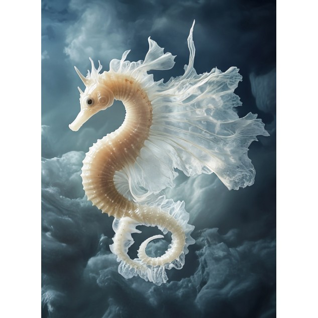 Алмазна мозаїка "Морський коник", 30*40см, на рамці, в кор. 31*41*2,5см, ТМ Dreamtoys