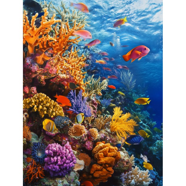 Алмазна мозаїка "Яскраві глибини", 30*40см, на рамці, кор. 31*41*2,5см, ТМ Dreamtoys