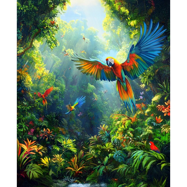 Алмазна мозаїка "Яскравий зліт", 30*40см, на рамці, в кор. 31*41*2,5см, ТМ Dreamtoys