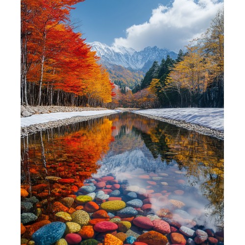 Алмазна мозаїка "Райдужний краєвид", 30*40см, на рамці, кор. 31*41*2,5см, ТМ Dreamtoys