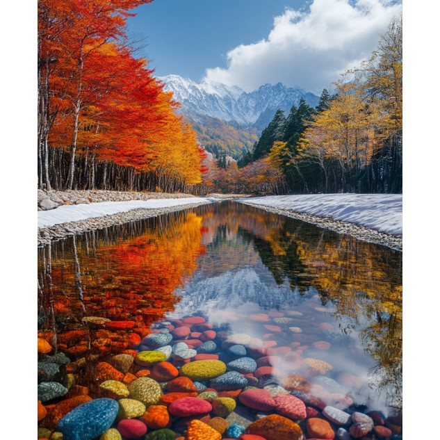 Алмазна мозаїка "Райдужний краєвид", 30*40см, на рамці, кор. 31*41*2,5см, ТМ Dreamtoys