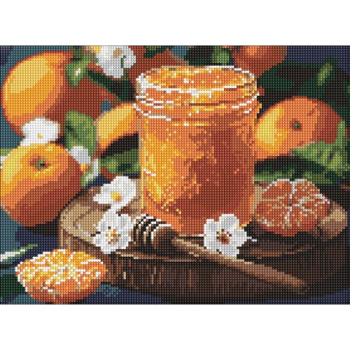 Алмазна мозаїка "Мандаринове варення" 30*40см, термопакет, ТМ Ідейка