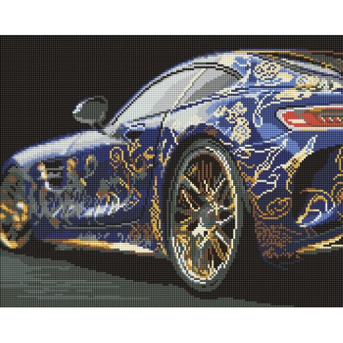 Алмазна мозаїка "Вишукана машина" 40*50см, термопакет, ТМ Ідейка