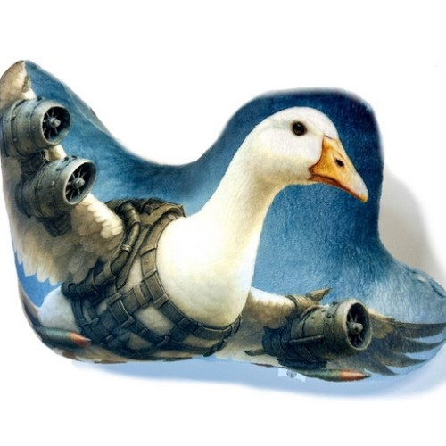 Іграшка м'яконабивна ГУСІНІ-БОМБІНІ 60см подушка-обіймашка, Сувенір Декор