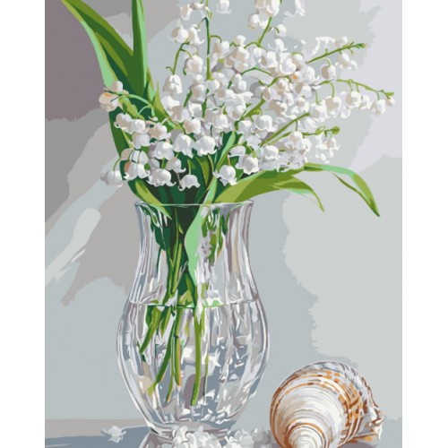 Картина за номерами "Запашні конвалії" лак 40*50см, ТМ ART Craft