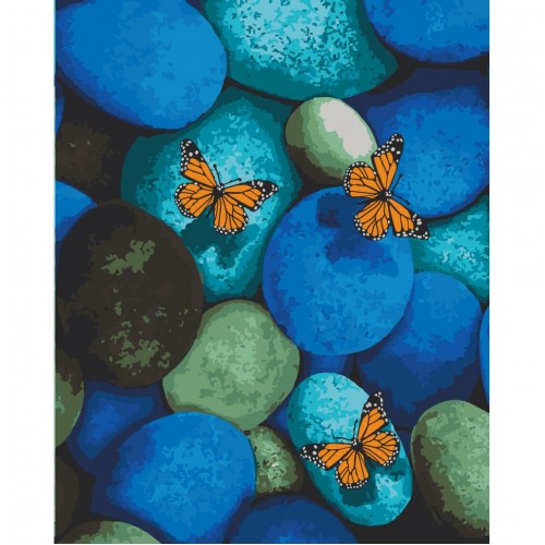 Картина за номерами "Метелики Монархи" лак 40*50см, термопакет, ТМ ART Craft