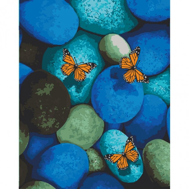 Картина за номерами "Метелики Монархи" лак 40*50см, термопакет, ТМ ART Craft