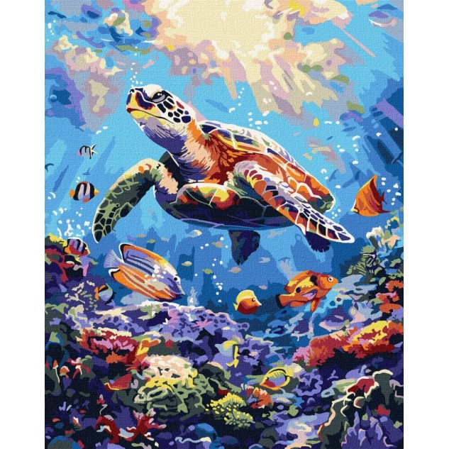 Картина за номерами "Морський спокій" 40*50см, термопакет, ТМ Ідейка