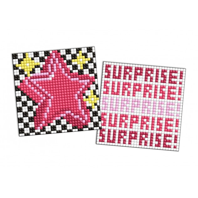 Алмазна мозаїка на самоклеючій основі для дітей "LOL Surprise! Сюрприз і зірка" 9х9см