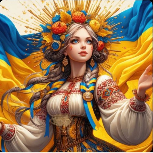 Алмазна мозаїка "Блакитноока", 20*20см, на рамці, в кор. 21*21*2,5см, ТМ Dreamtoys