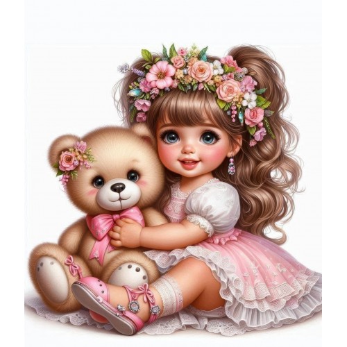 Алмазна мозаїка "Милі обійми", 20*20см, на рамці, в кор. 21*21*2,5см, ТМ Dreamtoys
