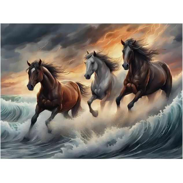 Алмазна мозаїка "По хвилях", 20*20см, на рамці, в кор. 21*21*2,5см, ТМ Dreamtoys