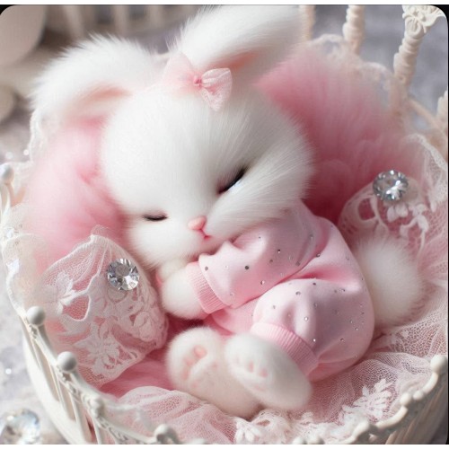Алмазна мозаїка "Солодкий сон", 20*20см, на рамці, в кор. 21*21*2,5см, ТМ Dreamtoys