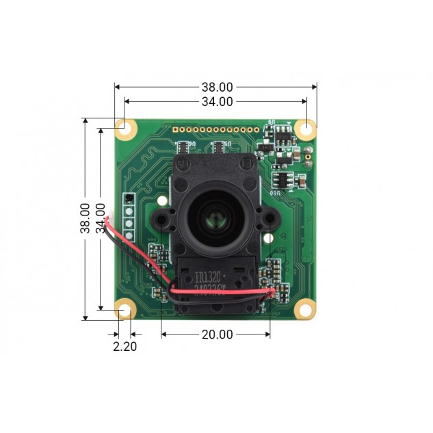 Камера Waveshare IMX462-127 2MP Starlight для Raspberry Pi, Jetson Nano