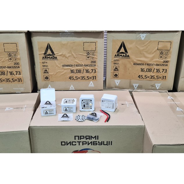 Полетный стек для FPV квадрокоптера ARMADA F405 V1 + 65A AM32 3 - 6S (комплект контроллер и регулято