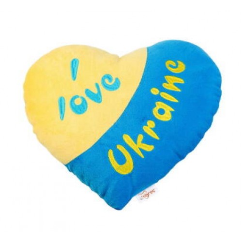Подушка-серце "Я люблю Україну", пак. 26*29см, ТМ Tigres