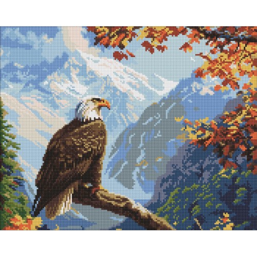 Алмазна мозаїка "Вершинний страж" 40х50см, термопакет, ТМ Ідейка