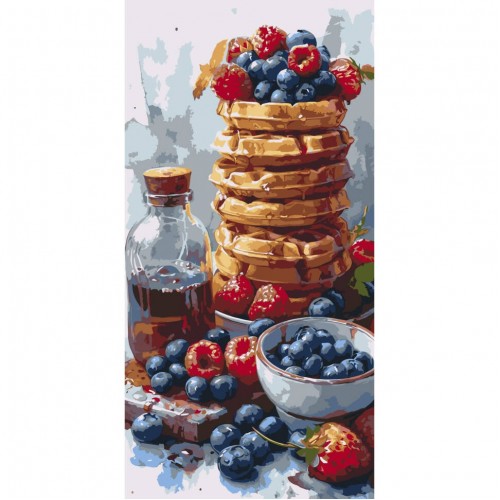 Картина за номерами "Солодкі вафлі" 40*80см, термопакет, ТМ ART Craft