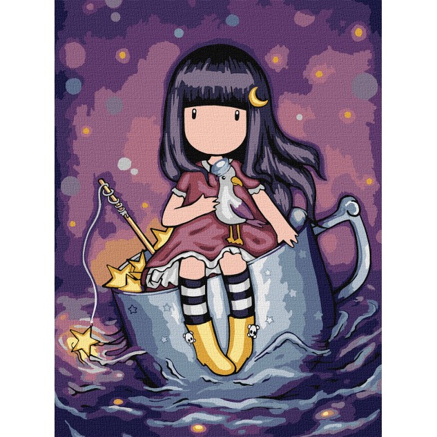 Картина за номерами для дітей "A Night's Quest Santoro Gorjuss Collection" 30*40см