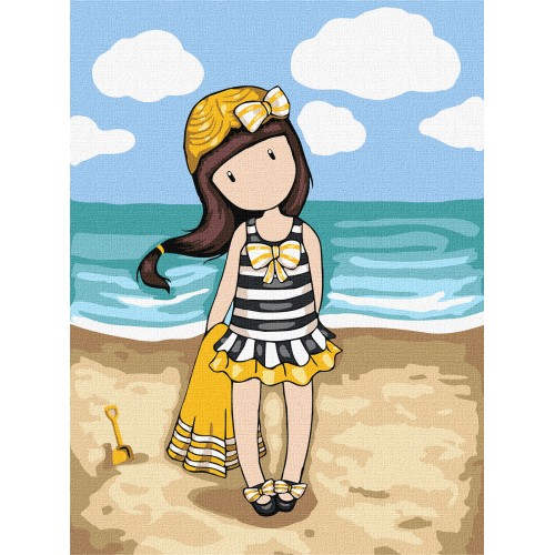 Картина за номерами для дітей "Beach Belle Santoro Gorjuss Collection" 30*40см