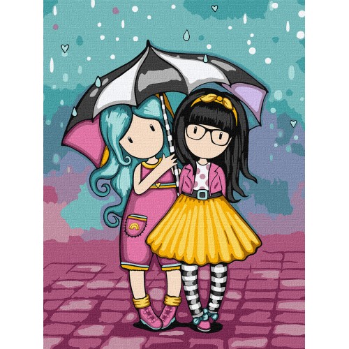 Картина за номерами для дітей "Look-Be Kind Santoro Gorjuss Collection" 30*40см