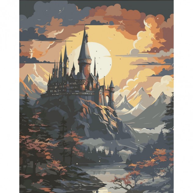 Картина за номерами "Школа чарів і чаклунства" 40*50см, ТМ ART Craft