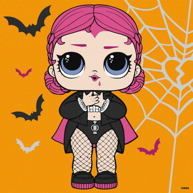 Картина за номерами для дітей "L.O.L. Surprise! Countess" 25x25см, термопакет, ТМ Ідейка