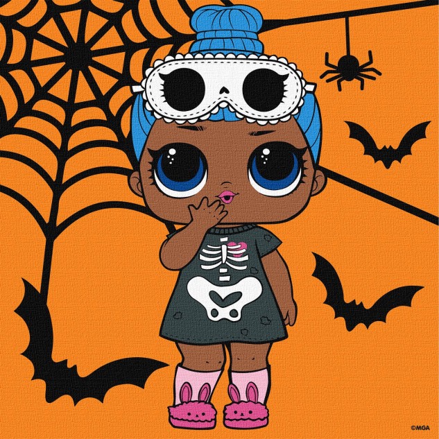 Картина за номерами для дітей "L.O.L. Surprise! Sleepy Bones" 25x25см