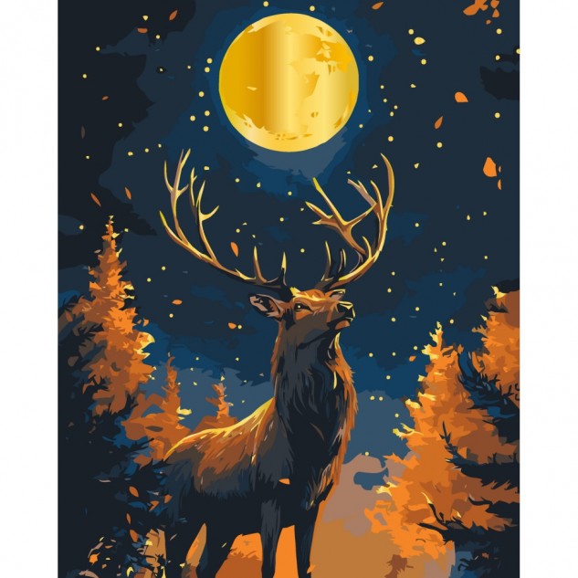 Картина за номерами "Над прірвою" з фарбами металік, лак 40*50см, ТМ ART Craft