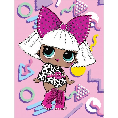 Алмазна мозаїка (вибірково) "L.O.L. Surprise! DIVA" 15*20см, термопакет, ТМ Ідейка