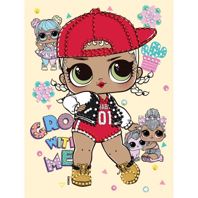 Алмазна мозаїка вибірково "L.O.L. Surprise! SWAG" 15*20см, термопакет, ТМ Ідейка