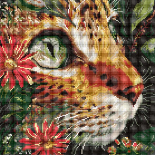 Алмазна мозаїка "Бездонні очі" 40х40см, термопакет, ТМ Ідейка