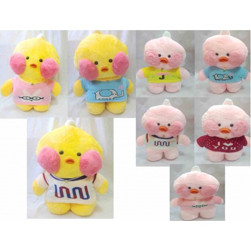 Іграшка м'яка Качечка Лалафанфан 75см рожева/жовта