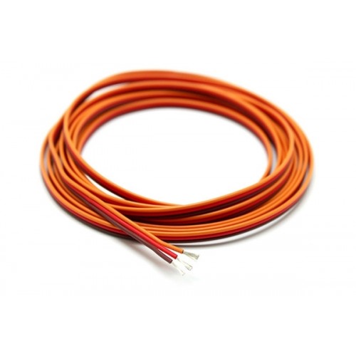 Сервопровод ПВХ QJ 26AWG плоский (JR), 1 метр