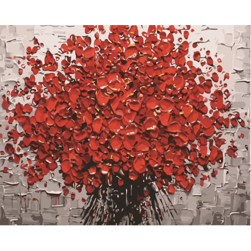 Картина за номерами "Пелюстковий спалах" 40*50см, термопакет, ТМ ART Craft