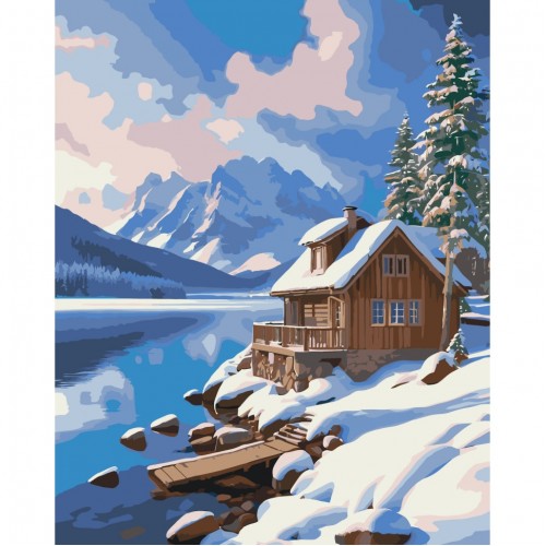 Картина за номерами "Зимовий спокій" 40*50см, термопакет, ТМ ART Craft