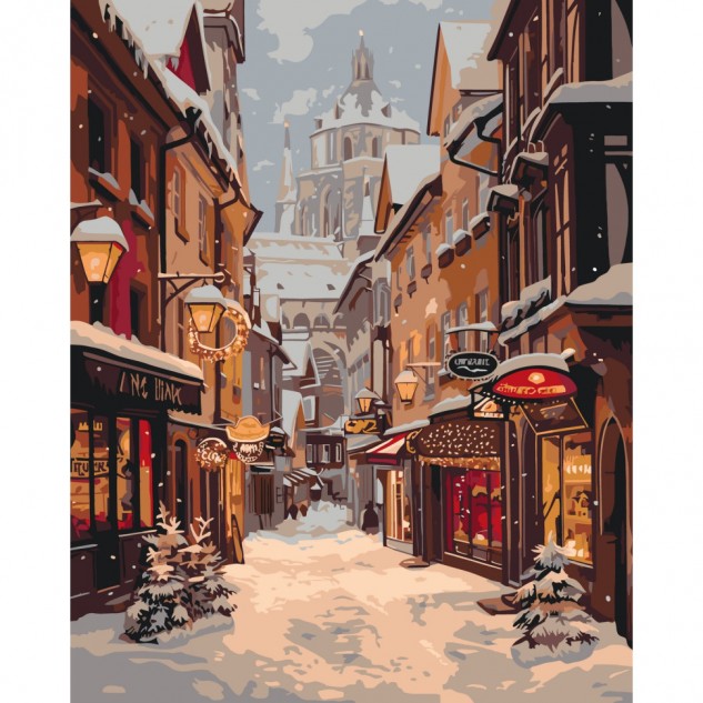 Картина за номерами "Вечір у місті" 40*50см, ТМ ART Craft