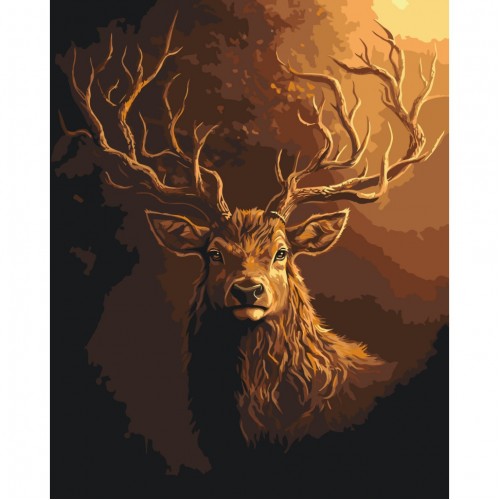Картина за номерами "Сохатий", лак 40*50см, термопакет, ТМ ART Craft