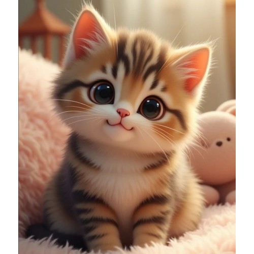 Алмазна мозаїка "Великі оченята", 20*20см, на рамці, в кор. 21*21*2,5см, ТМ Dreamtoys