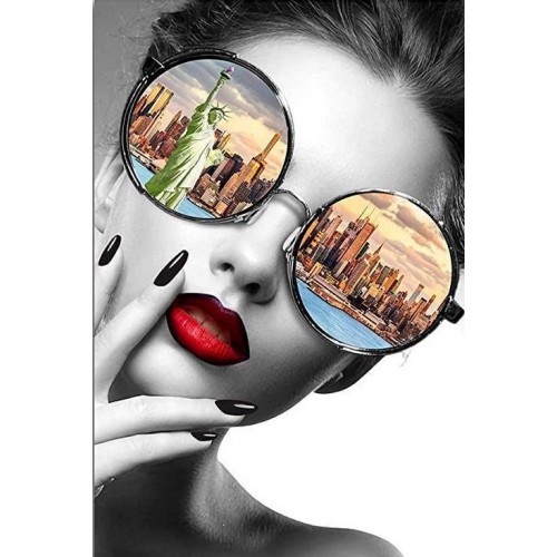 Алмазна мозаїка "Відображення Нью-Йорка" 40*50см, на підрамнику, в кор. 41*51*2,5см, ТМ Dreamtoys