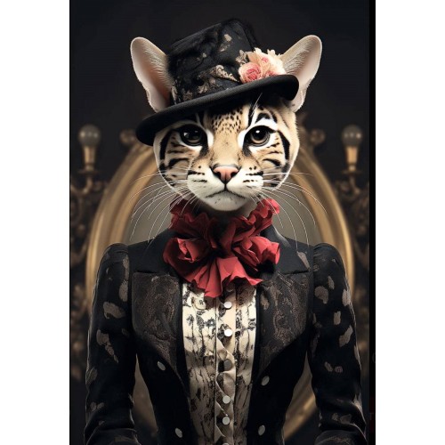 Алмазна мозаїка "Вікторіанська Аристократка", на підрамнику 30*40см, в кор. 31*41*2,5см, ТМ Dreamtoy