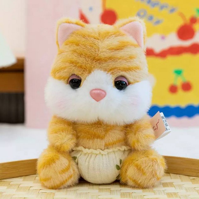 М'яка іграшка котик рудий 22см